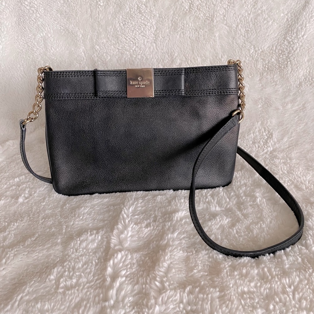 Kate Spade Black Patent Leather Crossbody Purse